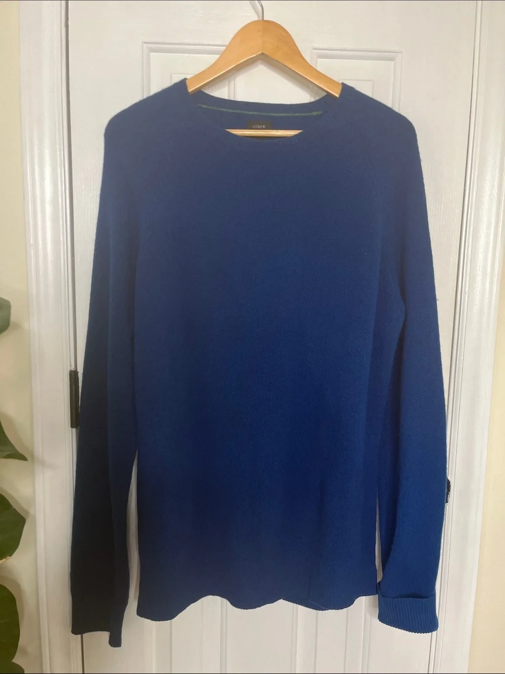 J. Crew Vintage Lambswool Crew Neck Sweater Blue Size XL